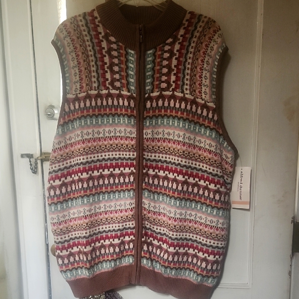 Alfred Dunner Ribbed Knit Sweater